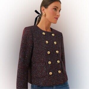 Tuckernuck XXL Red Blue Marais Tweed Doublebreasted Jacket